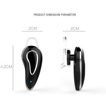 D9 Bluetooth Slušalka za Prostoročno Auriculares 5.0 brezžične slušalke čepkov slušalke z Mikrofonom uho kavelj