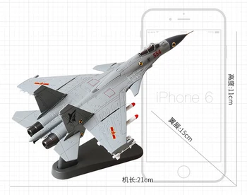 1/100 Obsega Borec Model Kitajska J-15, ki Plujejo pod Shark Flanker-D Prevoznik na osnovi Zrakoplova Diecast Kovinski Letalo Model Igrača