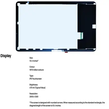 Zaslon LCD z, Zaslon na Dotik, Računalnike Montažo Stekla Film Za HUAWEI MatePad bah3-L09 bah3-w09 bah3-w19 bah3-AL00