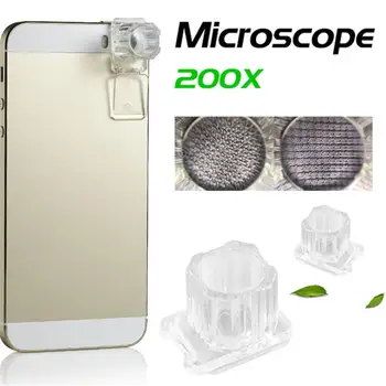 Pametni telefon Mikroskopom 200X Fotoaparat Makro Objektiv Lupo mobilni telefon Mikroskop Za Pametne telefone Mikroskopom Prenosni Jasno