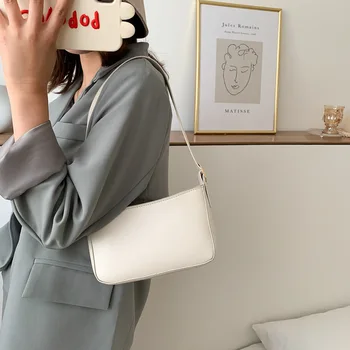 Ženske vrečko nove 2020 pomlad in poletje korejska različica ins enotni ramenski moda temperament priložnostne štruce vrečko pazduho vrečko