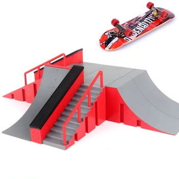 1pc Mini Skateboard Igrača Skate Park Za TechDeck Fingerboard Skateboard Rampe Fingerboard Končni Park Usposabljanje Odbor