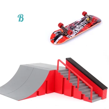 1pc Mini Skateboard Igrača Skate Park Za TechDeck Fingerboard Skateboard Rampe Fingerboard Končni Park Usposabljanje Odbor