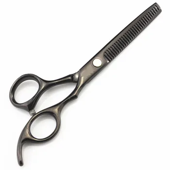 Strokovno Japonska 440c 5.5 6 inch črne lase, škarje za striženje redčenje barber haircutting rezanje frizerske škarje, škarje za