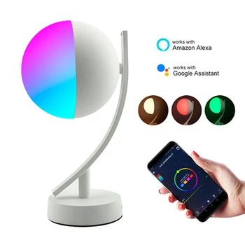 7W Smart namizne Svetilke Pametno Glasovno WiFi App Remote Control Zatemniti RGB LED Namizna Svetilka Za Posteljne Alexa googlova Domača stran Desk Svetlobe
