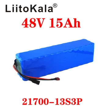 LiitoKala 48V 15AH 21700 13S3P High power 500W Električno Kolo Baterija E-kolo Baterije 48V15ah za Litijeve Baterije z 50A BMS