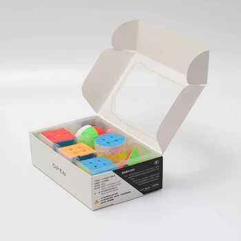 ZCuube Magic Cube Pack 6PCS/Set Darilo Snop 2x2x2 3x3x3 žogo Valj Keychain Neo Cube Puzzle Izobraževalne igrače za Otroke