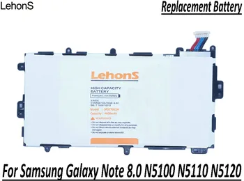 LehonS 1x Novo 4600mAh Tablet Baterija Za Samsung Galaxy Note 8.0 8 3G GT-N5100 GT-N5110 N5100 N5120 SP3770E1H Zavihku Baterije 65g