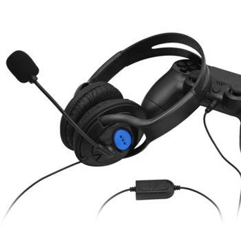 Žično Gaming Slušalke 3.5 mm Nad Uho Igra Slušalke Stereo Bas Slušalke w/ Mikrofon Nadzor Glasnosti Za Prenosnik PS4 Pametni Telefon