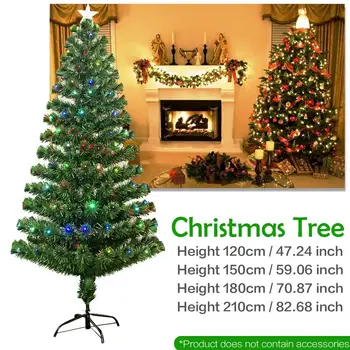 [Ladje Iz UK] 2020 Novo Leto, Božič Božično Drevo, iz Železa Stojalo 1,2 M 1,5 M 1,8 M 2.1 M Pisane Optično omrežje Lučka Zelena Doma Dekoracijo