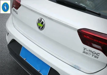 Yimaautotrims Auto Accessory Zadaj Rep Trunk & Zgornji Vrata Prtljažnika Prekrivni Naslovnica Stripa Trim Za Volkswagen T-Roc T Roc 2018 2019 2020