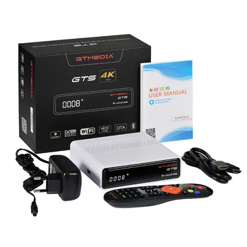 GTmedia GTS 2 v 1 Android TV Box Satelitski Sprejemnik TV 4K H. 265 HDR Quad Core 2 G 8G WIFI BT4.0 Set Top Box S Ne App