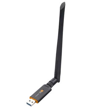 2,4 GHz 5.8 GHz 1200Mbps USB Wifi Lan Dongle Adapterja USB3.0 RTL8812BU Wireless-AC Omrežno Kartico Wifi Antena Dolgo Vrsto Kartice LAN