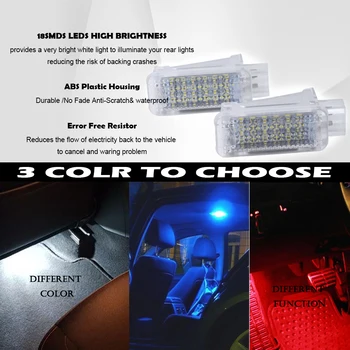 LED avto notranje zadeve footwell trunk škatle za rokavice dome branje luči za Audi TT R8 A8 S8 D4 V7 S7 A6 S6 C6 V5 RS4 A4 B7 B8 A3 A2 A1