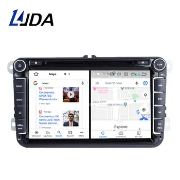 LJDA PX6 Android 10.0 Avto Multimedijski Predvajalnik, GPS za Volkswagen VW golf, passat b6 Touran polo limuzina Tiguan jetta 2 din avtoradio