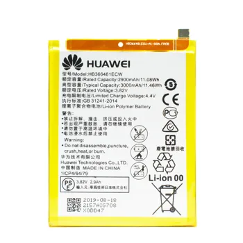 20pcs/veliko Originalne Baterije HB366481ECW Za Huawei P9 Vzpon P9 P10 Lite P20 Lite G9 čast 8 5C Mobilni Telefon Batteria 3000mAh