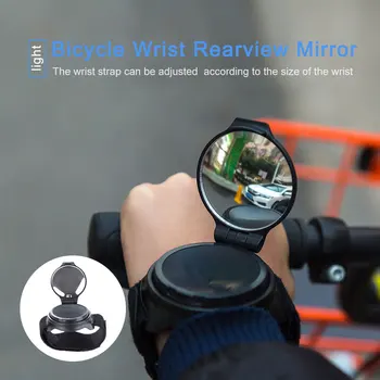 Kolo Rearview Mirror Kolesarjenje Roko Zapestje Traku Nazaj Ogledalo Kolesa 360° Obračanje Zadnji Pogled Nazaj Oči Vožnjo Varnostna Oprema