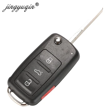 Jingyuqin 4BTN 433Mhz ID48 Flip Avto Daljinski Ključ za VW Bettle CC EOS Golf Jetta Passat Tiguan Touareg-2016 5K0837202AD 202Q