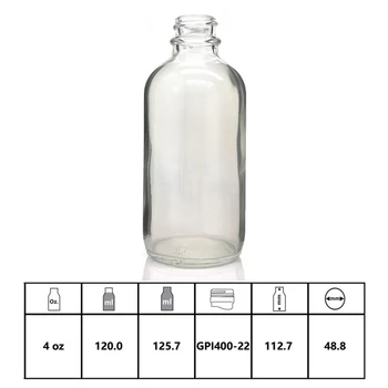 6pcs 4 Oz Jasno Stekleno Kapalko Steklenico w/ steklene oči kapalko pipeto 120ml prazno vžigalnike za eterična olja lab kemijski reagent
