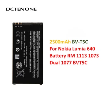 DCTENONE 2500mAh BV-T5C BVT5C Nadomestna Baterija Za Nokia, Microsoft Lumia 640 Lumia640 RM 1113 1073 Dvojno 1077 Baterije
