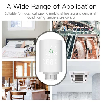 Tuya ZigBee3.0 Smart Pogona termostatičnimi Temperaturni Regulator 2MQTT Nastavitev Z Alexa Krmilnik Glasovni Nadzor