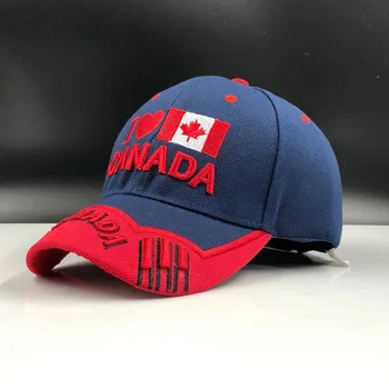 2020 Novo Kanada Skp 3d Vezenje Kanada Maple Leaf Baseball Caps Bombaž Nastavljiv vrnitev žoge Klobuk Modne Kape Klobuki Priložnostne