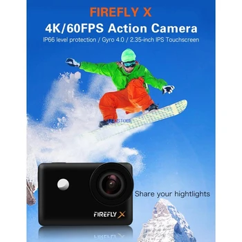 Hawkeye Firefly X Firefly XS Akcija Fotoaparat Z zaslonom na Dotik 4K 90/170 Stopnjo Bluetooth 7X Zoom RC Brnenje FPV Šport Action Cam