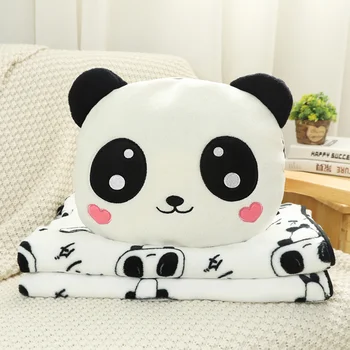 Nova Panda Plišastih Igrač Sleepping Panda Odejo Mehko Polnjene Živali Lutka Lepo Blazino Otroci Baby Darilo Za Rojstni Dan