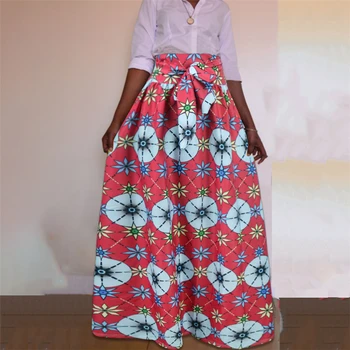 2020 Novice Afican Obleke za Ženske Dahsiki Cvjetnim Tiskanja Bazin Afriška Oblačila Plus Velikost Vestidos Moda Dolga Krila Oblačila