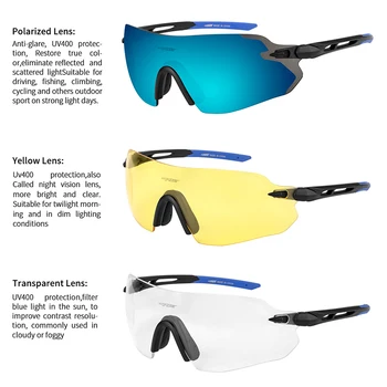 BATFOX Polarizirana Športnih Moških sončna Očala GORSKO Kolesarstvo Očala Kolo Gorsko Kolo Jahanje Zaščito zaščitna Očala, Očala Modre