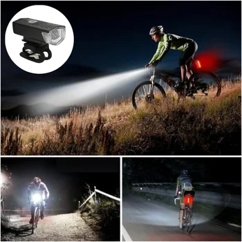 Bycicle LED Luči Nepremočljiva Kolesarske Luči Sprednje Polnjenje USB 300lm Gorsko Kolesarskih Svetilka Svetilka MTB Kolesarski Žaromet