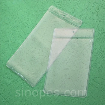 PVC Vrečka Za 6-8 cm Kartico, pohištvo oznake prijavite se imetnik vozovnice rokav plastični vrečki kuverta, pokrov pocket obešalnik vinil zaščitno folijo