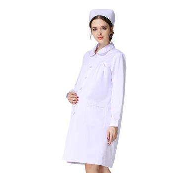 Nov Laboratorij Enotno za Ženske Delovne obleke za nosečnice, Uniforme Nositi Kostum Ženski Spa Enotno Kozmetični Salon Dolgo Jakno Obleke
