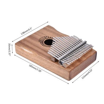 17 Tipka 20 Ključev Kalimba Mahagoni Lesa Palec Klavir Mbira EQ Zidava-v Mikrofon Zvočnik Tipkovnica Glasbeni Instrument za Začetnike