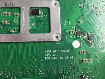 KEFU Za Asus Prenosnik X55A motherboard REV.2.1/REV.2.2 DDR3 PGA989 HM70 Test dobro