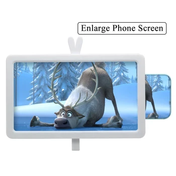 Prenosni 3D Video Povečavo Mobilni Telefon Lupa Pametni Stati 14 palčni Zaslon Povečevalno Steklo za Gledanje Filmov
