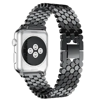 Iz nerjavečega Jekla, trak Za Apple Watch Band 44 mm 40 mm iwatch band 42mm/38 mm povezavo Zapestnica watchband & tool box