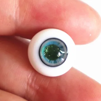 BJD lutka steklene oči 12 mm vijolična barva zelena barva