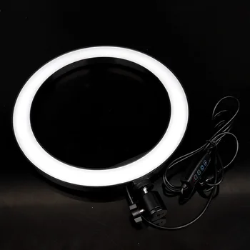 26 cm 10 inch Zatemniti LED Obroč Svetlobe Video Lučka s Posnetka Selfie Palico Namizni Stativ za Youtube Fotografiranje v Živo TikTok