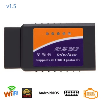 Dewtreetali Elm327 Wifi OBD2 V1.5 Orodje za Diagnostiko, Avto Auto Optičnega Elm327 Wifi OBD Primerna Za IOS Android/iPhone, Windows