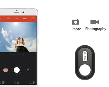 Brezžična tehnologija Bluetooth 10m Daljinski upravljalnik Sprožilec Za Xiaomi Yi Xiaoyi 1 2 4K Lite Šport Ukrep dodatno Opremo Fotoaparata