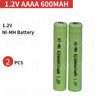2pcs aaaa baterije baterias 1,2 v 600mah nimh baterije za polnjenje Ni-MH aaaa baterije Slušalke Bluetooth baterijo, elektronsko pero smartpen