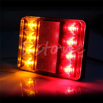1 Par LED Visoke Kakovosti Nepremočljiva Tovornjak Priklopnika KARAVANA Stop Zavoro Rep Lučka Indikatorska Lučka