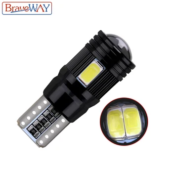 BraveWay 10pcs T10 LED Žarnice Canbus Napak 5730 6SMD W5W Žarnice Auto Notranje zadeve Potrditev Parkirnih Luči Avto Styling 194 168 12V