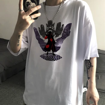 Harajuku Smešno Oblačila Bele O-vratu Priložnostne Dame Vrhovi Tees Majice Ženske majice 2020 Unisex Naruto Tiskanja Vrhu Ženska T-shirt majica