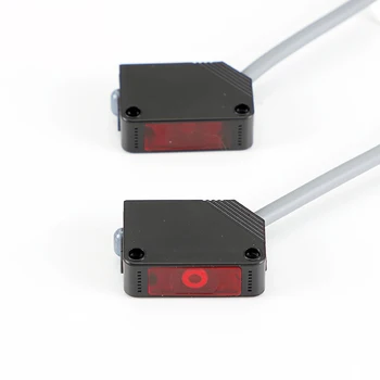 1PC Kvadratnih Laser razpršenega odboja senzor Fotoelektrično stikalo Senzor NPN PNP Vidna rdeča svetloba Laserja obseg senzor