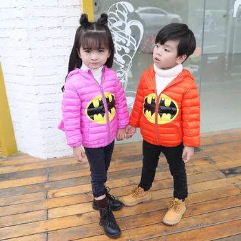 Pozimi Halloween Carnival Cosplay Batman Otrok Fantje Opozarjajo Navzdol Jakno Novi korejski Otrok Dekleta Batman, Risanka puhovka