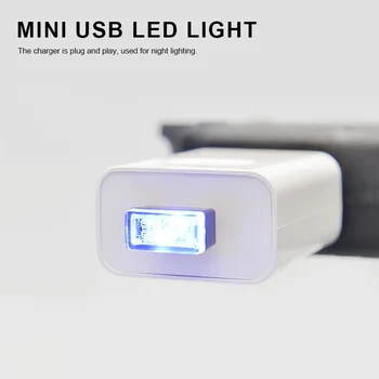 7pcs/veliko Mini LED Avto Luči Auto Notranje zadeve USB Vzdušje Svetlobe Plug Dekor Svetilka Zasilne Razsvetljave, PC Avto Dodatki