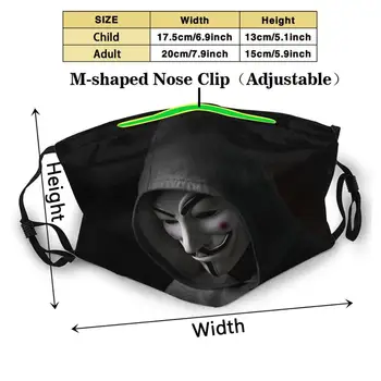 Anonimni Večkratno Uporabo Usta Masko Filter Kul Smešno Maske Anonimni Legio Pričakujejo Legije Anarhisticnih Heker Zasedajo Guy Fawkes Krekinga
