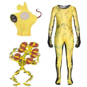 2020 Otroci Sirene Glavo Cosplay Kostum z Masko Fantje Dekleta Anime Smešno Stranka Obleka, noč Čarovnic Karneval pustna Jumpsuits